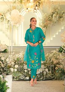 Haute qualité Designer Viscose Kurta ensemble coton lourd Organza imprimé Dupatta qualité d'exportation vêtements indiens pakistanais Salwar - Product Image 5