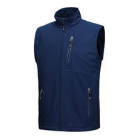 Gilet de golf extérieur pour hommes avec fermeture éclair complète et logo personnalisé Gilet de golf à fermeture éclair 1/4 Gilet coupe-vent léger et imperméable sans manches