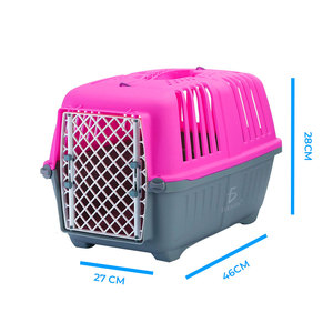 Large Breathable Pet Carrier <b>Box</b> for Dogs and <b>Cats</b> 46x27x28 cm Solid Pattern PC Material Travel Bag for Dog Strollers - Product Image 6