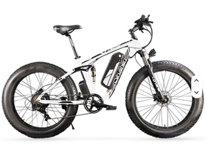 High Best Quality Cyru- Sher XF800 Electric <b>Bike</b>-Full <b>Suspension</b> Fat Tire <b>Mountain</b> Ebike Disc Brake - Product Image 2