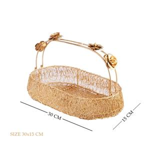 PANIER ROND EN MÉTAL FIL DE FER PANIER DÉCORATIF DE CUISINE EN FIL DE MÉTAL PANIER À FRUITS À BAS PRIX Lot de 3 - Product Image 5