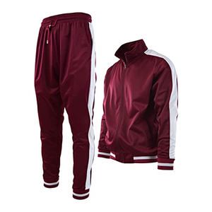 Personalizado de alta calidad de dos piezas con cremallera de talla grande para hombre Jogger chándal conjuntos Chandal Survetement Homme Jogging chándales - Product Image 1