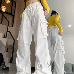 100% Organic Cotton Woman Trousers Stylish Wholesale Cargo Pants <b>Women</b> Casual Lightweight Cargo <b>Jogger</b> - Product Image 1