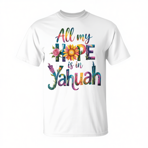 Tutta la mia fede è in Yahuah, potente maglietta spirituale per i credenti - Product Image 2