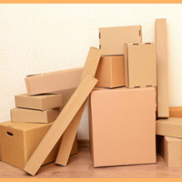 Cajas de Cartón Corrugado Resistentes con Asas, 4" X 4" X 36", para Envío, Almacenamiento y Mudanza, para Hogar, Oficina y Negocios