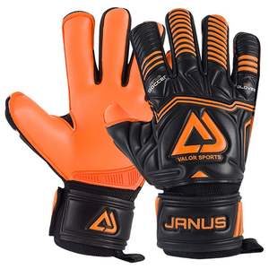 Gants de gardien de but en cuir de qualité supérieure personnalisables coupe personnalisée poignée en latex de football en gros - Product Image 2