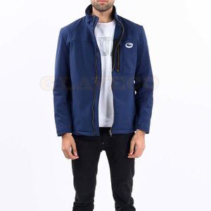 Chaqueta Softshell para Hombre, Invierno, Color Sólido, Casual, Cuello Alto, Logotipo Frontal, con Capucha, Cortavientos, Transpirable, en Existencia - Product Image 4