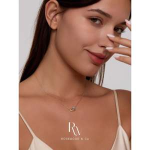 Collana con Ciondolo Luna Retrò in Oro con Conchiglia di Abalone Blu, Gemma Autentica, Charm Celestiale, Collana Placcata Oro Regalo - Product Image 4