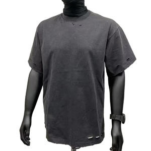 OEM Cheap Rate Men <b>Distressed</b> T Shirt Super Quality Breathable Custom Logo/Colors <b>Top</b> Trend <b>Distressed</b> T Shirt with Lightweight - Product Image 1