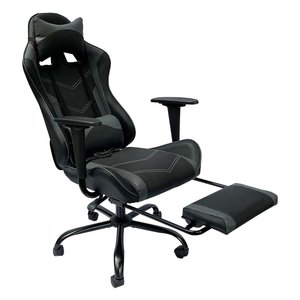 Gaming Reclining Chair with <b>Footrest</b> and 180x60cm Gaming Desk with Cabinet Legs CBG68009 - Product Image 4