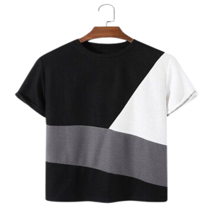 Usine en gros fil teint tissé impression personnalisée Logo T-Shirt conceptions personnalisées 100% coton blanc hommes T-shirt à vendre - Product Image 1