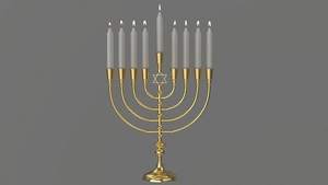 Menorah-candelabro de Metal para decoración navideña, conjunto de luces de calidad Premium para decoración del hogar - Product Image 3