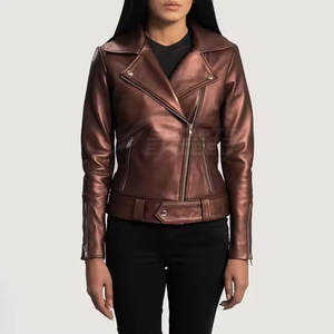 Chaqueta de Cuero y Algodón Tejido Largo de Alta Calidad para Mujer, Hecha con el Mejor Material, Precio Bajo, Gran Venta - Product Image 1