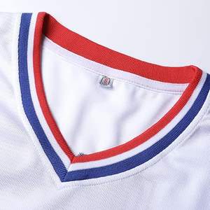 Maillot de baseball col en V personnalisé de haute qualité OEM, noir, grande taille pour hommes, respirant et anti-humidité, 100 % polyester, ODM - Product Image 6