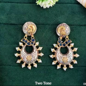 Pendientes de Piedras Multicolores Oxidadas de Estilo Tradicional Fusion para Mujer, Perfectos para Bodas, Festivales y Ocasiones Especiales - Product Image 1