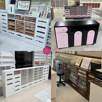 Armoire à ongles de style moderne Yicheng Beauty avec de nombreux tiroirs, mobilier de salon pour salon de manucure et atelier