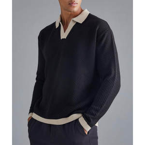 Polos décontractés pour hommes confortables et respirants 100% coton Polos pour hommes en gros - Product Image 4