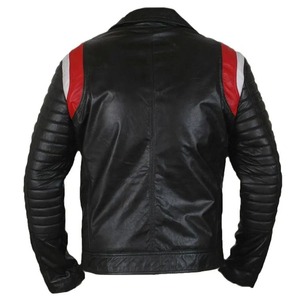2025 Oem Service vestes en cuir hommes couleur noire hommes veste en cuir produit à manches longues veste en cuir pour hommes - Product Image 4