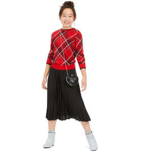 Maglione Familiare Charter Club Extra Large a Quadri Rossi per Ragazze, in Cotone Lavorato a Maglia, Abbigliamento Invernale Caldo e alla Moda per Bambini - Product Image 3