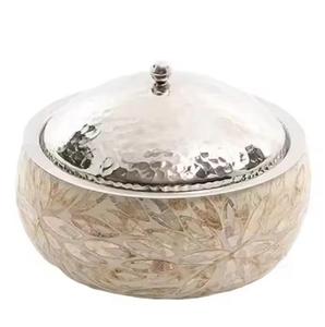 Golden Casserole Dish With White Exclusive Quality Metal Casserole Hot Selling Round Casserole Home Customized Size <b>Food</b> Warmer - Product Image 5