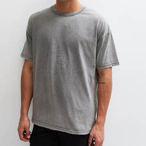 บริการ OEM เสื้อยืดโอเวอร์ไซส์แบบย้อมสีเอซิดสั่งทำพิเศษ ขายส่ง เสื้อผ้าผู้ชายน้ำหนักเบา ผ้าฝ้าย 100% ระบายอากาศได้ดี เป็นมิตรกับสิ่งแวดล้อม แห้งเร็ว - Product Image 1