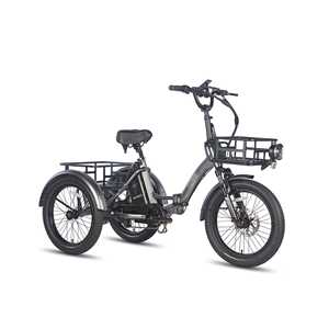 BEST BUY Entrepôt UE/Royaume-Uni FAFREES F20 Mate Tricycle Cargo Électrique à Cais Ouvert Capacité 180 kg Autonomie 110 KM Pliable Certifié CE 500W+ - Product Image 2
