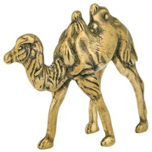 Camello de latón hecho a mano de alta calidad con grabado multicolor y acabado dorado para decoración, artesanías árabes de Metal, camello - Product Image 2