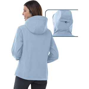 Chaqueta Softshell para Mujer, Transpirable, Resistente al Agua, con Capucha, Cortavientos, de Secado Rápido, para Otoño y Todas las Estaciones, con Bolsillos Ajustables con Cremallera - Product Image 2