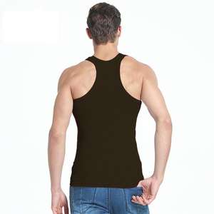 M-4XL <b>Men's</b> Summer <b>Slim</b> Fit Cotton Tank Top <b>Vest</b> 100% Breathable Eco-Friendly Casual Sports Quick Dry Gym Sleeveless Customized - Product Image 5
