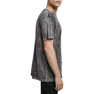 T-shirt en coton 100% lavé, t-shirt pour homme de haute qualité, surdimensionné, lourd, tissu tricoté, impression personnalisée en relief - Product Image 2