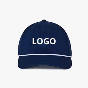 Gorra de golf de poliéster ligera de 5 paneles con logotipo personalizado, sombrero de cuerda de rendimiento transpirable callejeros para deportes al aire libre y viajes de negocios - Product Image 5