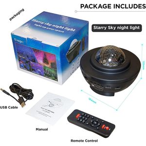 Galaxy Star proiettore luce notturna Bluetooth altoparlante LED camera decorazione telecomando per cellulare universale - Product Image 6