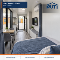 Cabine de luxe mobile de 20 pieds, bureau extérieur, pod de travail mobile pour jardin