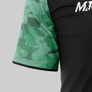 Chemise d'uniforme d'équipe personnalisée en noir | Maillot de sport sublimé | Tissu respirant et léger - Product Image 3