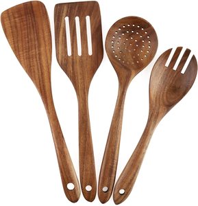 ช้อนไม้สำหรับทำอาหาร, อุปกรณ์ทำอาหารจากไม้, ช้อนไม้ธรรมชาติ - Product Image 6