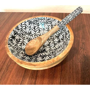 Bol élégant en bois d'acacia pour aliments Table d'hôtel Ustensiles de cuisine Saladier Vaisselle décorative de mariage Bol à fruits Idéal pour le stockage des aliments - Product Image 6