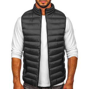Chaleco Acolchado para Hombre al por Mayor, Chaleco de Invierno con Cuello Alto, Sin Mangas, Logotipo Personalizado, Moda, Alta Calidad - Product Image 6