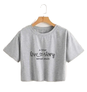 La mejor opción Diseño personalizado Media manga Cualquier tamaño Cómodo Crop Top Camisetas con estampado de algodón para mujeres Hecho en Bangladesh - Product Image 5