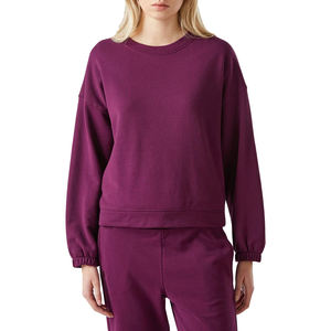 Sweat-shirts d'hiver pour femmes en gros, col rond, impression de logo personnalisé, manches longues, polaire de haute qualité, coupe-vent, best-seller - Product Image 2