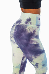 Mallas de Yoga con estampado Digital de cintura alta para mujer, mallas ajustadas de entrenamiento de Punto ligero para mujer, mallas de sublimación - Product Image 6