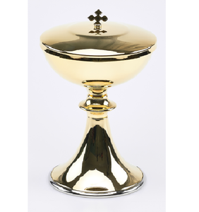 Antideslizante Latón Ciborium Tapa cruzada Productos de Iglesia Suministros Super Venta Artesanías de alta calidad Cáliz de latón para vino - Product Image 2