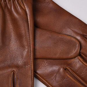 Gants courts en cuir véritable léger Gants de conduite durables et respirants pour le travail en plein air et l'utilisation décontractée - Product Image 3