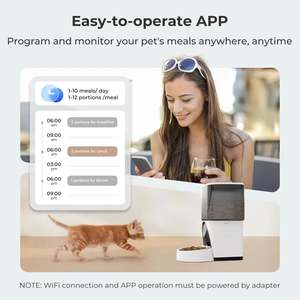 Distributeur automatique de nourriture pour animaux Cobectal pour chats et chiens avec application smartphone et minuterie, appareil électroménager intelligent - Product Image 4