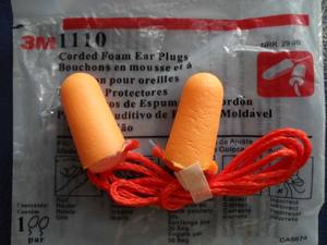 3M 1110 Disposable Polyurethane <b>Foam</b> Bell-<b>Shaped</b> Earplugs Soft Non-Allergenic Push-In Design Comfortable Flexible Fit - Product Image 3