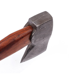 Venta al por mayor personalizada de alta calidad OEM ODM servicio hecho a mano Damasco hachas caza Camping multiusos acero hacha cabeza mango de madera - Product Image 3
