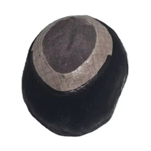 Toupet en cheveux humains Remy indiens de style Yaki Taz Hair BD, trame unique pour système capillaire pour hommes en dentelle - Product Image 5