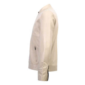 Chaqueta de cuero de vaca estilo motorista de último diseño de alta calidad para hombres colores personalizados 100% chaqueta de invierno de cuero para hombres - Product Image 3