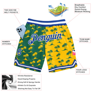 Pantalones Cortos Deportivos Casuales para Hombre, de Malla, Elásticos, con Estampado Digital, Transpirables, con Bolsillos, para Verano, Playa, Baloncesto, 100% Poliéster, de Secado Rápido - Product Image 4