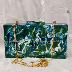 Custom Handmade Resin Clutch Bag High End Acrylic Purse for Women Party or Event Use OEM Services <b>Offered</b> - Product Image 6