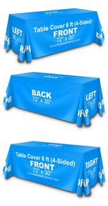 ผ้าคลุมโต๊ะพิมพ์ลายตามสั่ง กันน้ำ สำหรับใช้งานกลางแจ้ง ตลาดนัด หรือบูธแสดงสินค้า - Product Image 4